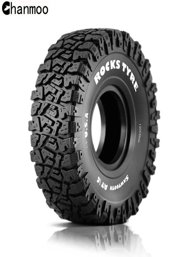 Chanmoo 1.9 RC Crawler Tires With Foam Insert Rubber Mud Tyres 120mm For 1/10 RC Crawler Car Axial SCX10 90046 AXI 03007 TRX4 Tamiya CC01 Redcat Gen8 RC4WD 1.9 inch Beadlock Wheel Rims 4PCS - Image 3